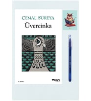 Üvercinka - Cemal Süreya Kitapları - Can Yayınları 9789750745768 (KALEM VE NOT DEFTERLİ) (Krem)