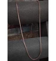 Gümüş spiga model boyun zinciri tu98e6 (Rose)