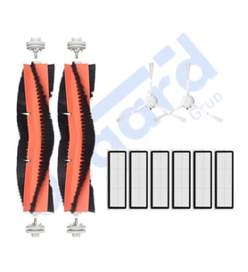 Xiaomi 1C,2C,Mop 2 Uyumlu 2 Ana Fırça 2 Yan Fırça 6 Filtre PKT-iasgf0000025
