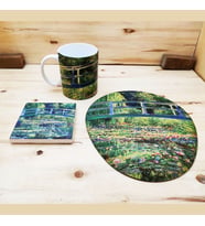 Claude Monet Set 1 - Kupa-Mousepad-Traverten Bardak Altlığı 1