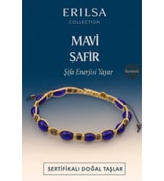 Sentetik Sertifikalı Mavi Safir Taşı Bileklik – Şifa Enerjisi Yayan El Yapımı Özel Takı (Çok Renkli)