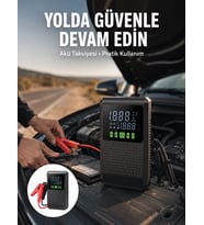 Şarjlı Araç Akü Takviyeli Hava Pompası Özellikli Yeni Nesil