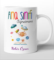 Ana Sınıfı Öğretmenlerine Özel Kişiselleştirilebilir Kupa Bardak. 3