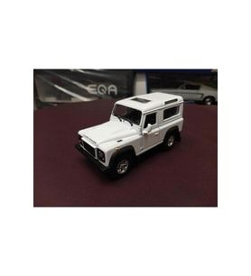 Land Rover Defender Maket Çek Bırak Diecast Model (beyaz)