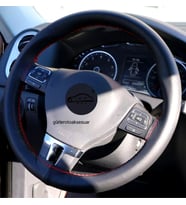 Opel Astra J Dikmeli Direksiyon Kılıfı Soft Kırmızı İpli 10.5CM