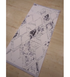 HALIMARKA K-TKY 1702 GRİ BEYAZ MODERN SALON HALISI 97X200 CM