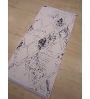 HALIMARKA K-TKY 1702 GRİ BEYAZ MODERN SALON HALISI 97X200 CM