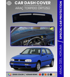 VOLKSWAGEN GOLF 3 MK3 (1991-1998) Torpido Örtüsü Panel Halısı Torpido Koruma Tam Uyum UV Koruma