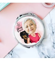 Köpekli Anne Karikatürlü Makyaj Aynası