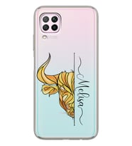Huawei Boğa Burcu Tasarımlı Şeffaf Telefon Kılıfı