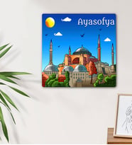 Ayasofya Tasarımlı Mdf Duvar Tablosu