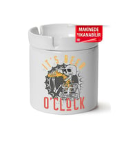 İt's Beer O'clock Baskılı Porselen At-Söndür Küllük