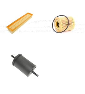 Bosch Filtre Bakım Seti Peugeot 206 1.6 Benzinli 2006-2009 Hava + Yağ f. + Yakıt Filtre Bosch