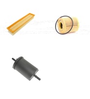 Bosch Filtre Bakım Seti Peugeot 206 1.6 Benzinli 2006-2009 Hava + Yağ f. + Yakıt Filtre Bosch