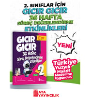 2. Sınıf Gıcır Gıcır 36 Hafta Süreç Değerlendirme Etkinlikleri