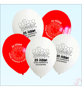 23 Nisan Baskılı 30cm Balon - 8 Adet