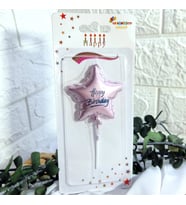 Happy BirthDay Yıldız Pasta Mumu-