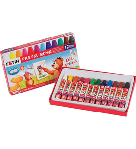 FATİH 12 RENK KARTON KUTULU PASTEL BOYA