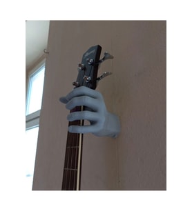 El Şeklinde Gitar Duvar Askılığı - Koleksiyonluk Gitar Duvar Dekoru