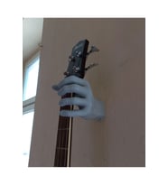 El Şeklinde Gitar Duvar Askılığı - Koleksiyonluk Gitar Duvar Dekoru