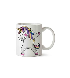 Unicorn Porselen Kupa Bardak (Beyaz)