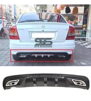 Opel Astra G Difüzör Arka Tampon Eki 2 Egzoz Çıkışlı Siyah