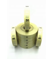 ŞEFFAF UZUN BEDEN ETİKETİ 2,5 CM X 22 CM 26 – 50 ARASI 500 ADET
