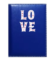 PROMOSYON DENİZİ  I LOVE YOU 3 GÖRSELLİ LACİVERT RUHSAT KABI