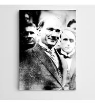 Atatürk Tablosu Tebessüm Kanvas Tablo