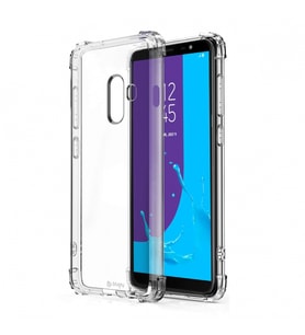 Blogy Galaxy J8 ile Uyumlu Crystal Fit Kılıf Crystal Clear