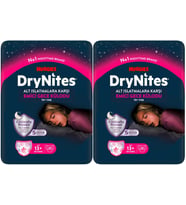 Drynites Emici Gece Külodu/Külot Bez Kız 13+ Yaş (48-60KG) X Large 40 Adet Mega Pk (2PK*20)