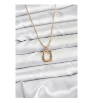 Mey İthalat® 316L Çelik Zincir Gold Renk Model Kadın Kolye