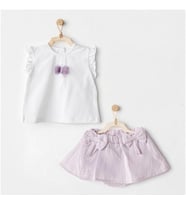 Andywawa Ac25575 Magical Butterlfy 2'li Bebe Takım Lila