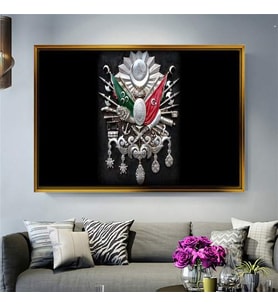 Altın Çerçeveli dekoratif tablo a993 (Gold)