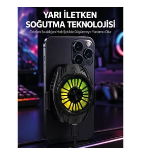 Mey İthalat® Hafif Tasarımlı Hızlı Soğutma Sağlayan Telefon Soğutucu
