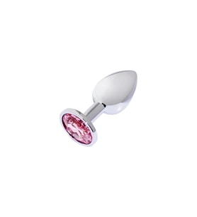 Metal Elmas Taşlı anl tıkac Rose Küçük Boy