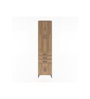 Hyperion Dolap 4 Raflı 3 Çekmeceli 4 Kapaklı 60x44x243 Çam-Çam