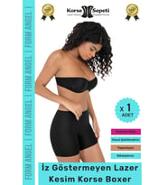 #Korse İz Göstermeyen Kaymaz Basen Toparlayıcı Şekillendiren Lazer Kesim Korse Boxer - 1 Adet