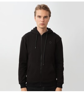 Nors Aesir Kapüşonlu Sweatshirt Siyah