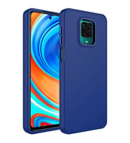 Xiaomi Redmi Note 9S Uyumlu Kılıf Metal Çerçeve ve Buton Tasarımlı Silikon Zore Luna Kapak