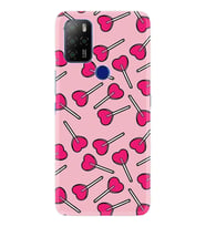Omix X300 X500 X400 X600 X700 Kılıf Desemli Silikon Heart Lollipop 1414
