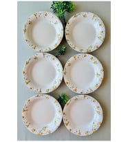 Sarı Çiğdem Model 6'lı Modern Yemek Tabağı Seti