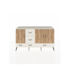 Kronos Konsol 4 Raflı 5 Çekmeceli 3 Kapaklı 176x59x99 Aytaşı-Çam/Aytaşı