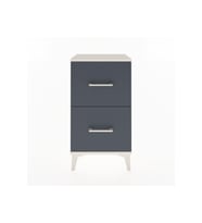 Arges Komodin 2 Çekmeceli 44x30x80 Aytaşı-Antrasit