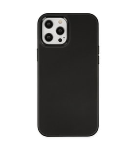 Apple İphone 12 Pro Max Kılıf Asya Deri Silikon - Siyah