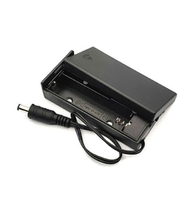 18650 2li Pil Kutusu Adaptör Soket On/Off Anahtar Seri Lityum Lion DC 7.4V Kapaklı Batarya Yuva