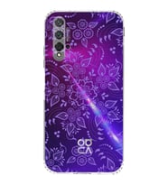 Huawei Nova 5t  Kamera korumalı Kapak Nostalji Desen Tasarımlı  Şeffaf Kılıf