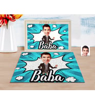 BK Gift Kişiye Özel Baba Karikatürlü 1000 Parça Profesyonel Puzzle-1