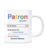 Kişiye Özel İsimli Patron Google Arama Motoru Kupa Bardak