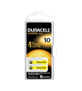 DURACELL 10 İŞİTME CİHAZI KULAK PİLİ 6 PİL 1 KUTU (5343)